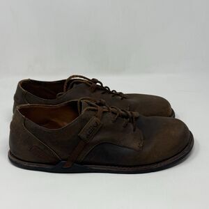 Xero Shoes Alston Oxford Mens 13 Brown Leather Barefoot Minimalist Casual Preppy